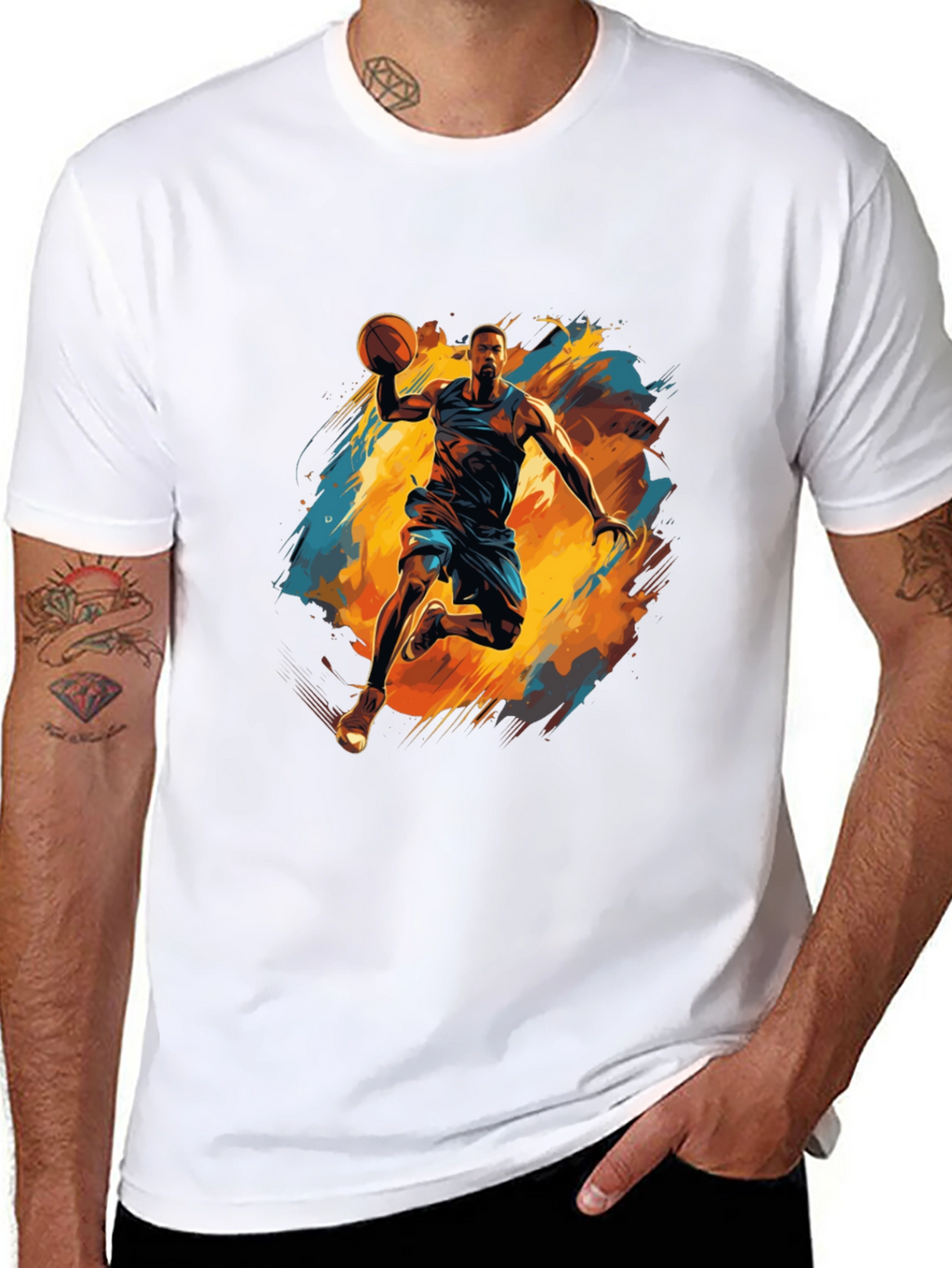 Black Basketball Graphic Tee