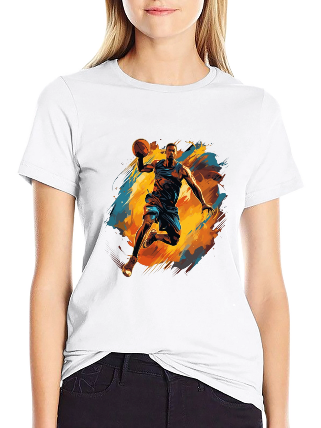 Black Basketball Graphic Tee