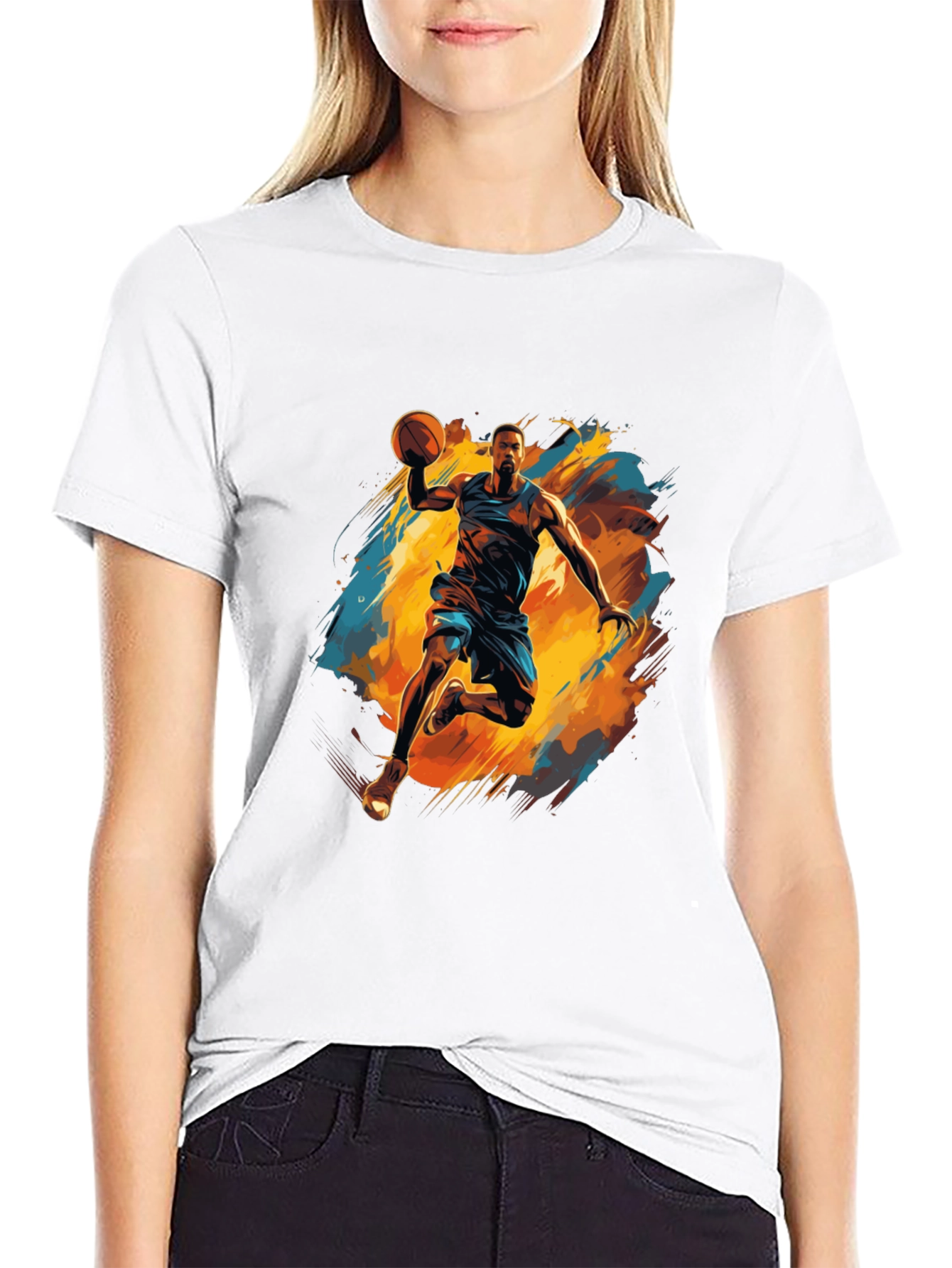 Black Basketball Graphic Tee
