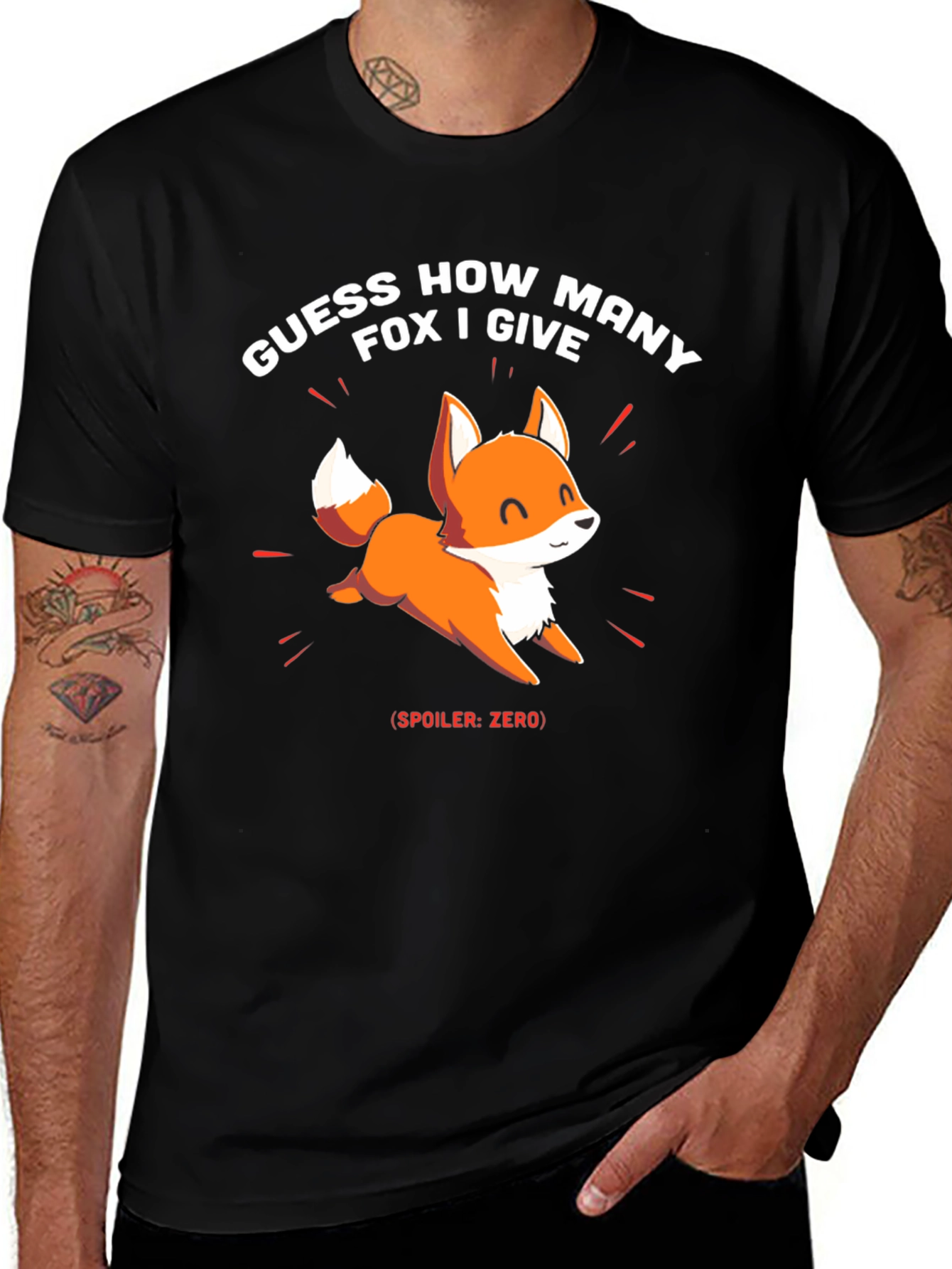 Guess How Many Fox I Give? Novelty T-Shirt
