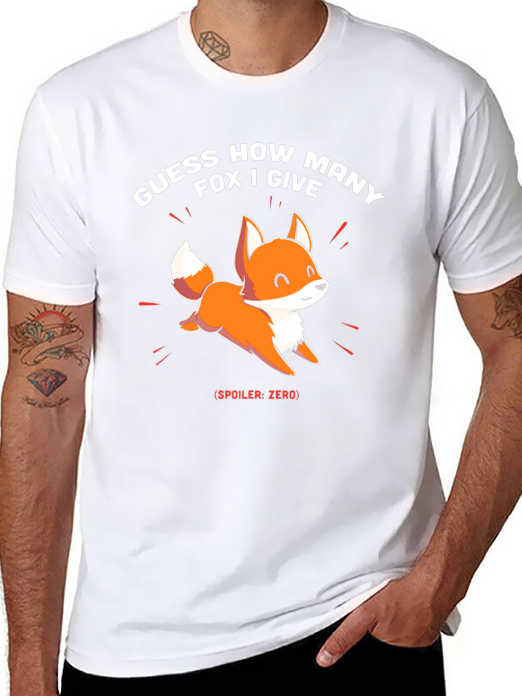 Guess How Many Fox I Give? Novelty T-Shirt