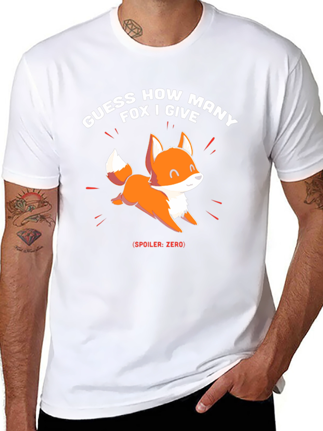 Guess How Many Fox I Give? Novelty T-Shirt