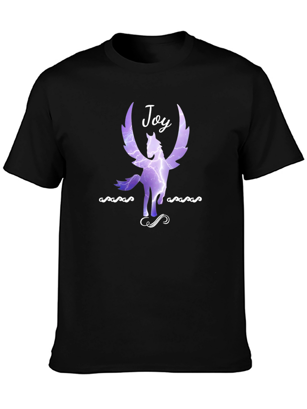 Joy Pegasus Graphic Tee - Black