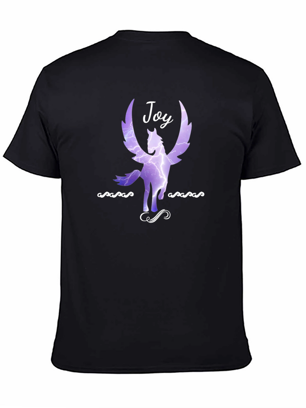 Joy Pegasus Graphic Tee - Black