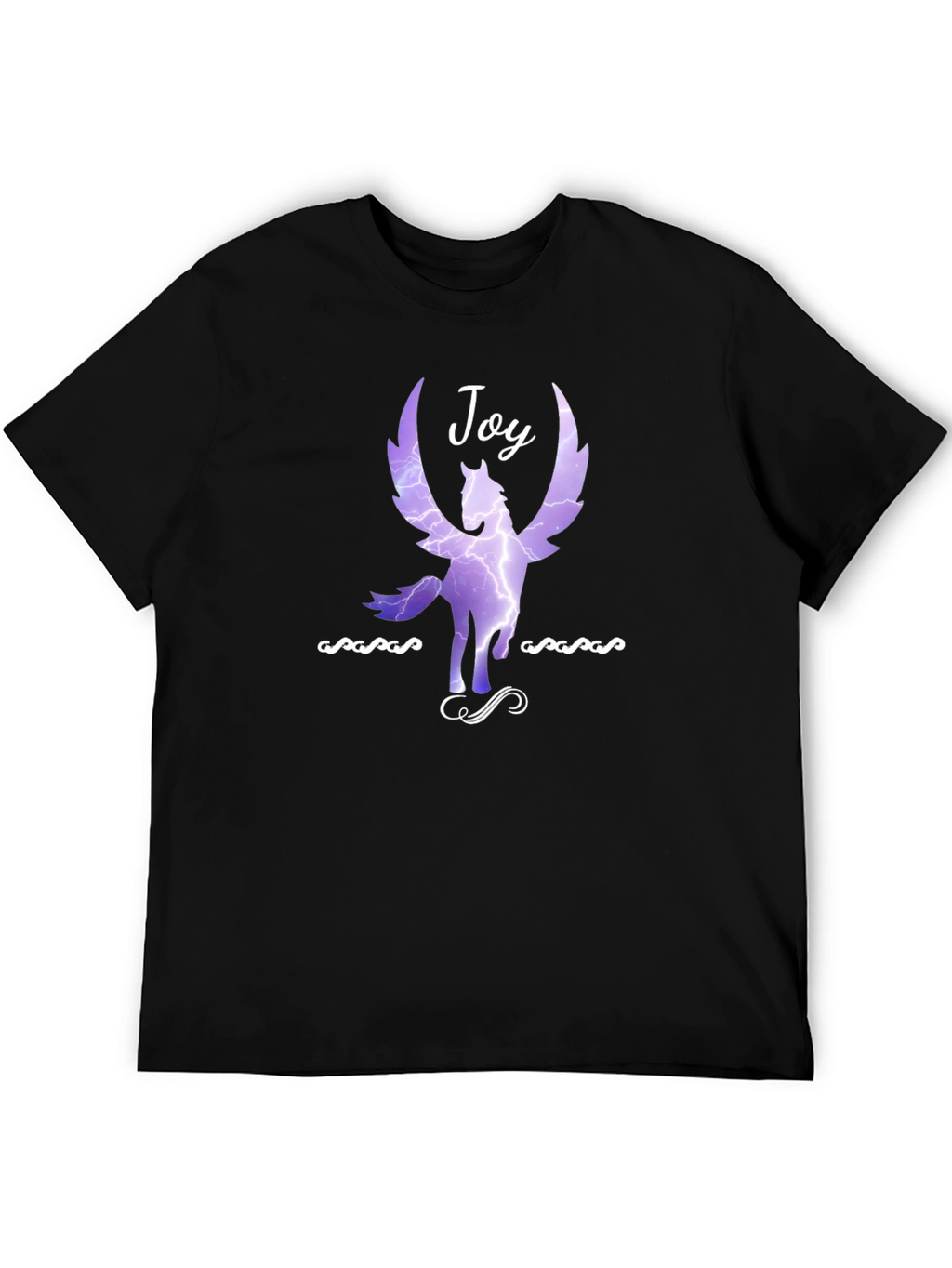 Joy Pegasus Graphic Tee - Black