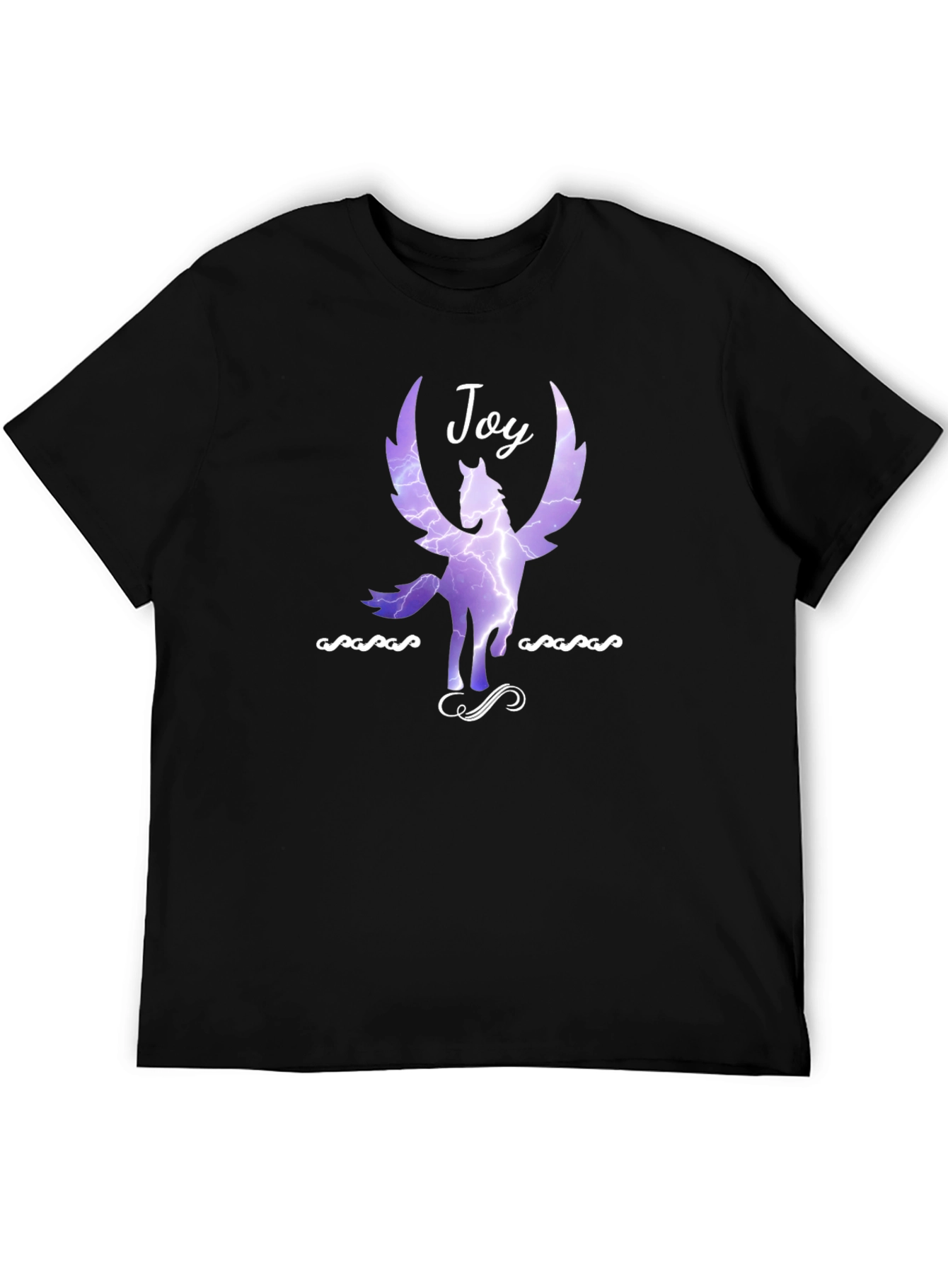 Joy Pegasus Graphic Tee - Black