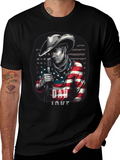 Dad Love American Cowboy Graphic T-Shirt