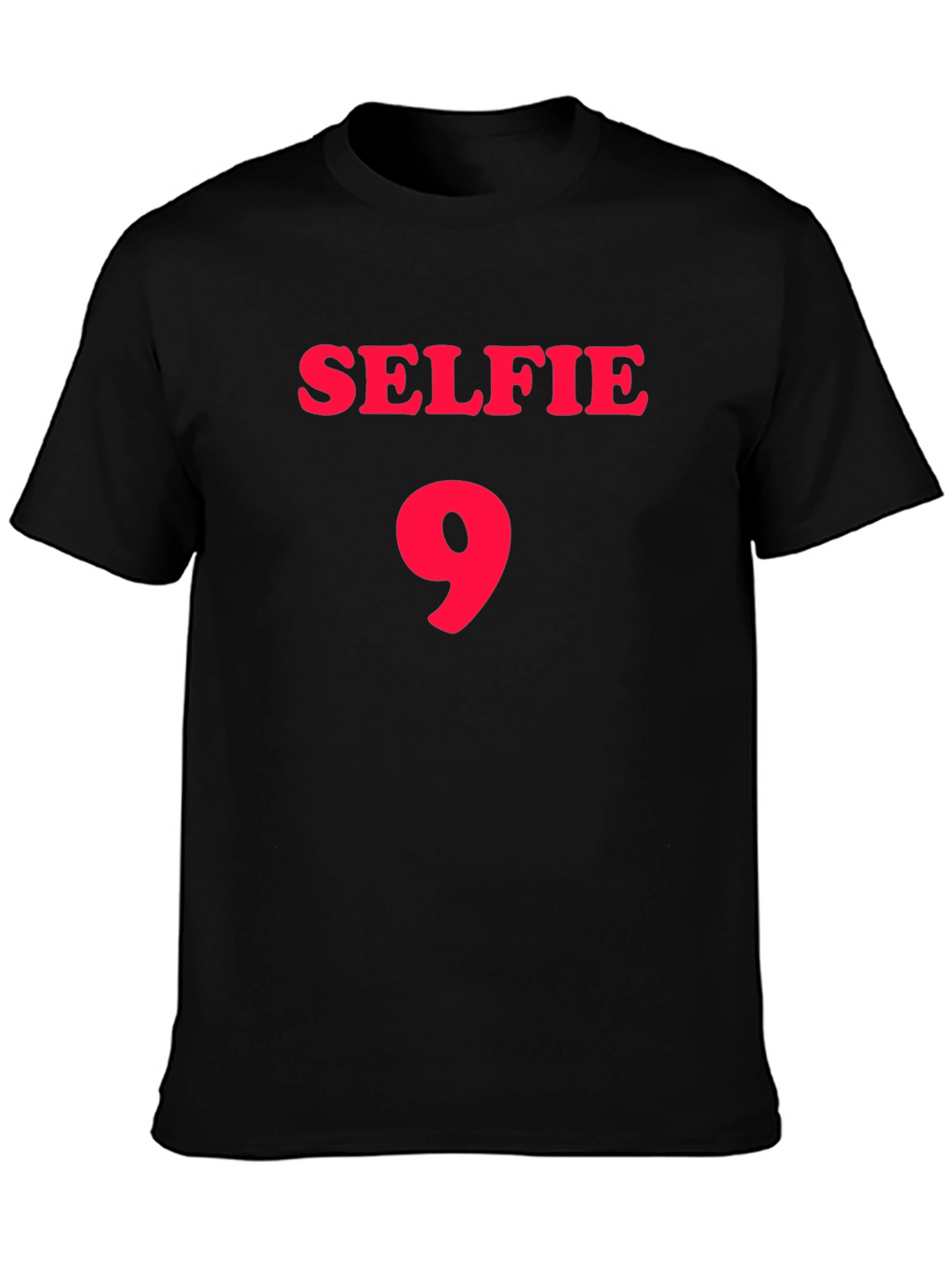 Selfie 9 Black Graphic T-Shirt