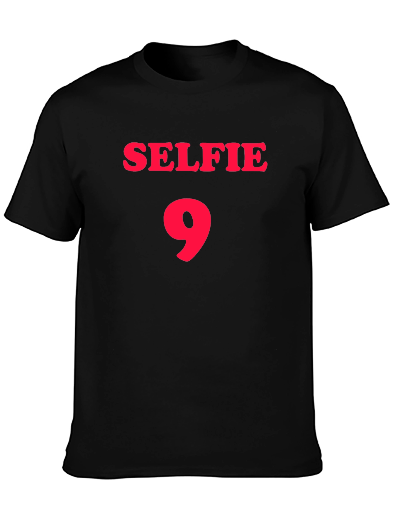 Selfie 9 Black Graphic T-Shirt
