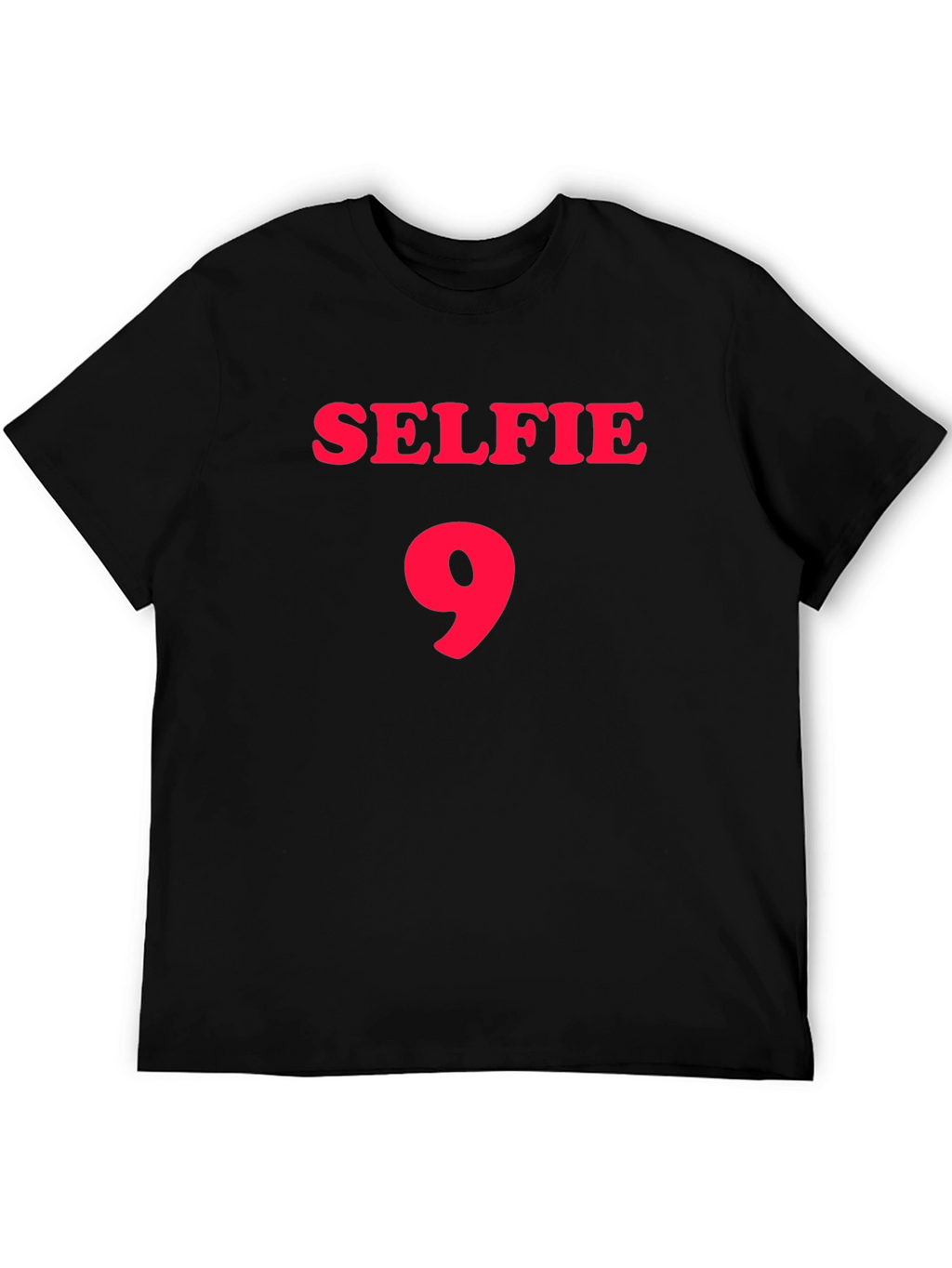 Selfie 9 Black Graphic T-Shirt