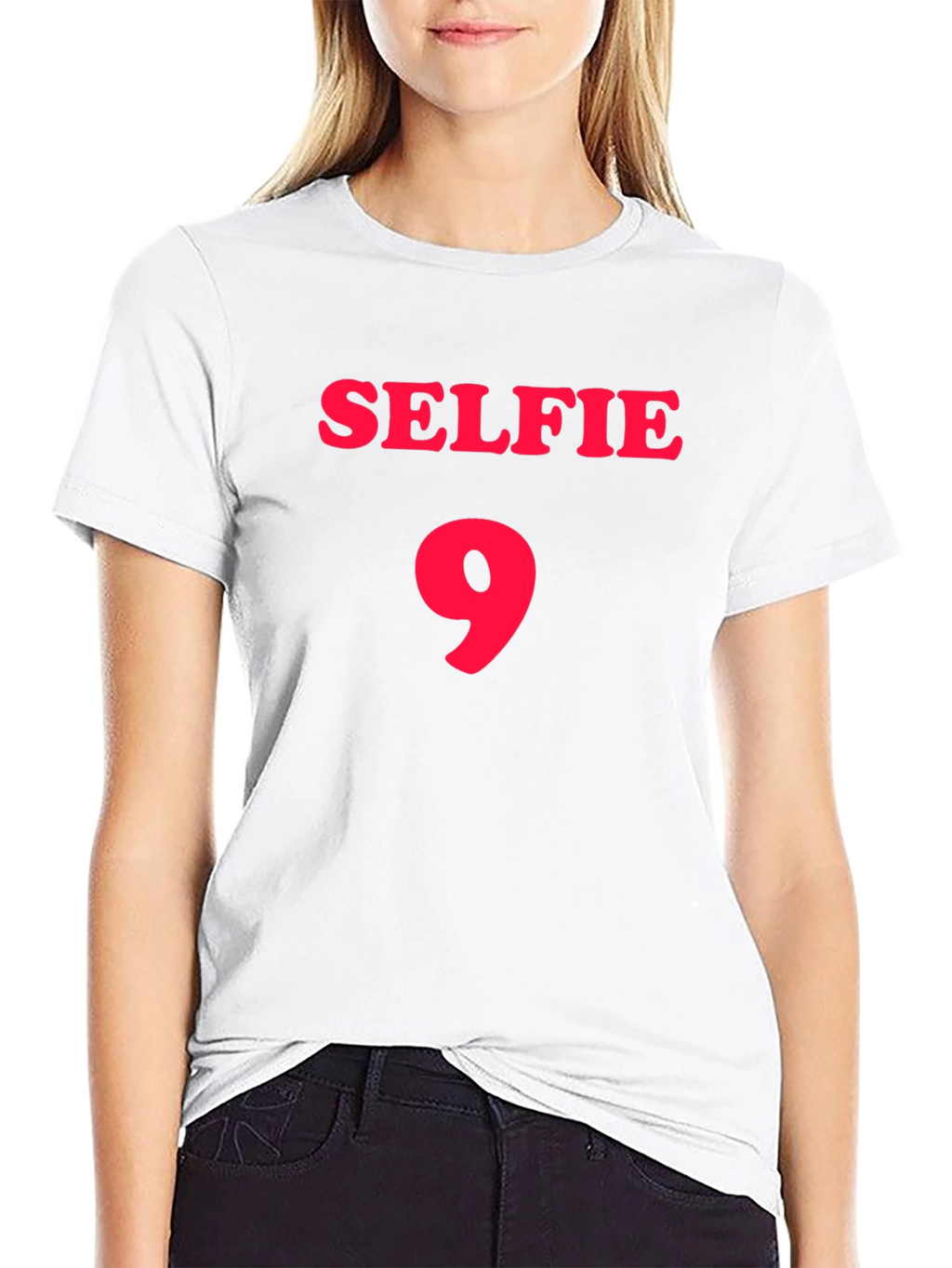 Selfie 9 Black Graphic T-Shirt