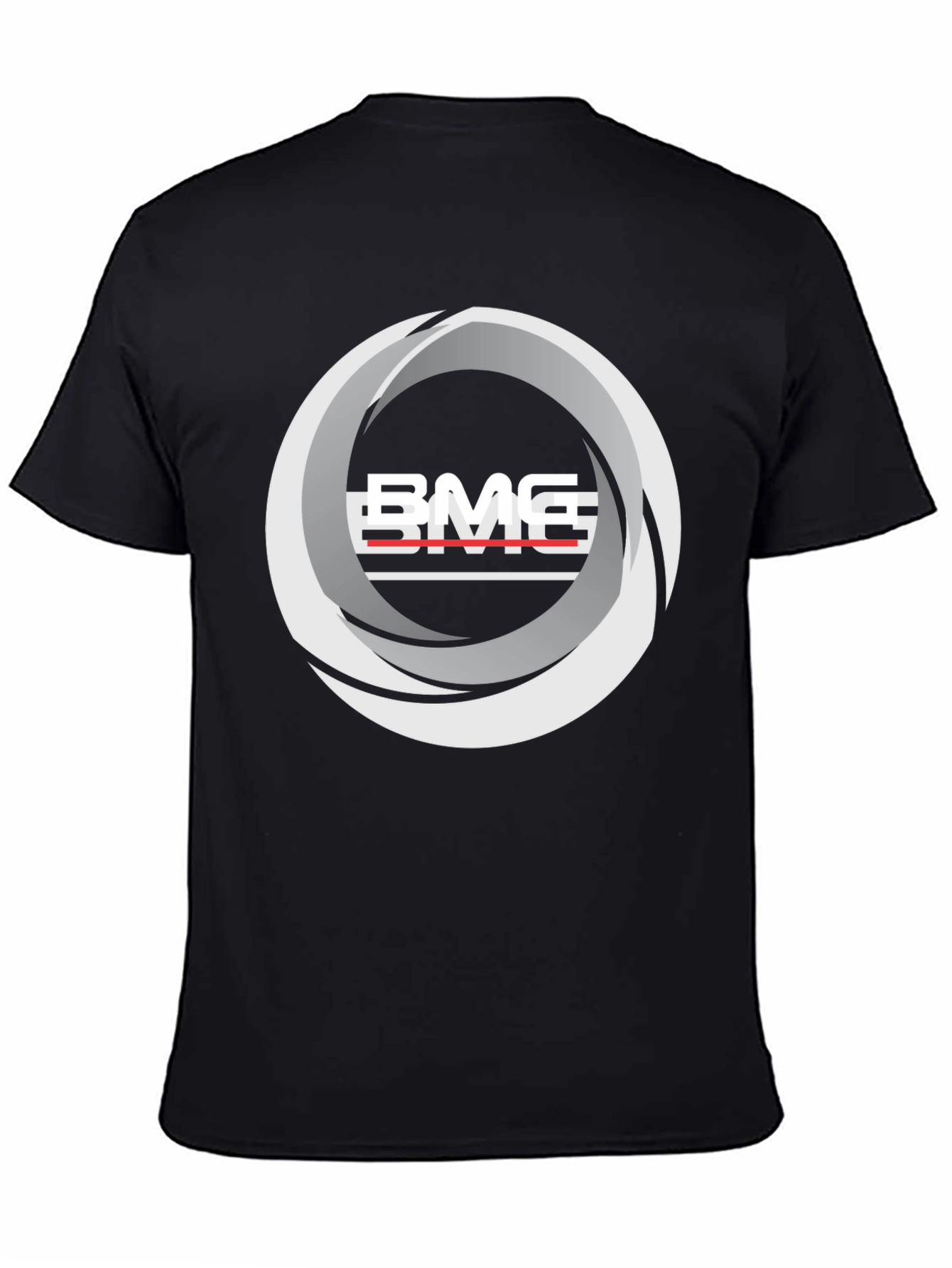 BMG Graphic Tee - Modern Streetwear Style - Black Cotton Blend