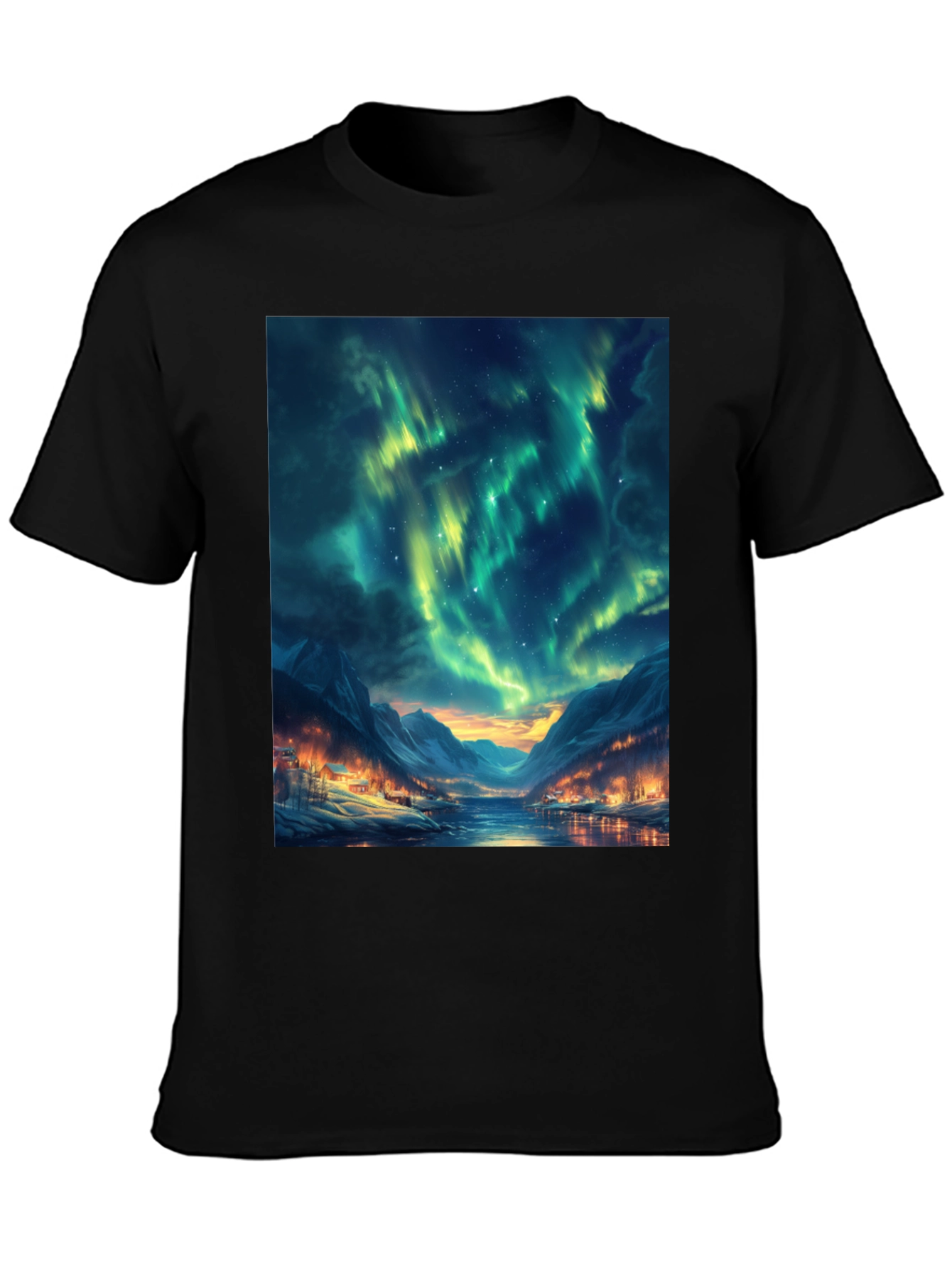 Aurora Borealis Graphic T-Shirt - Northern Lights Tee