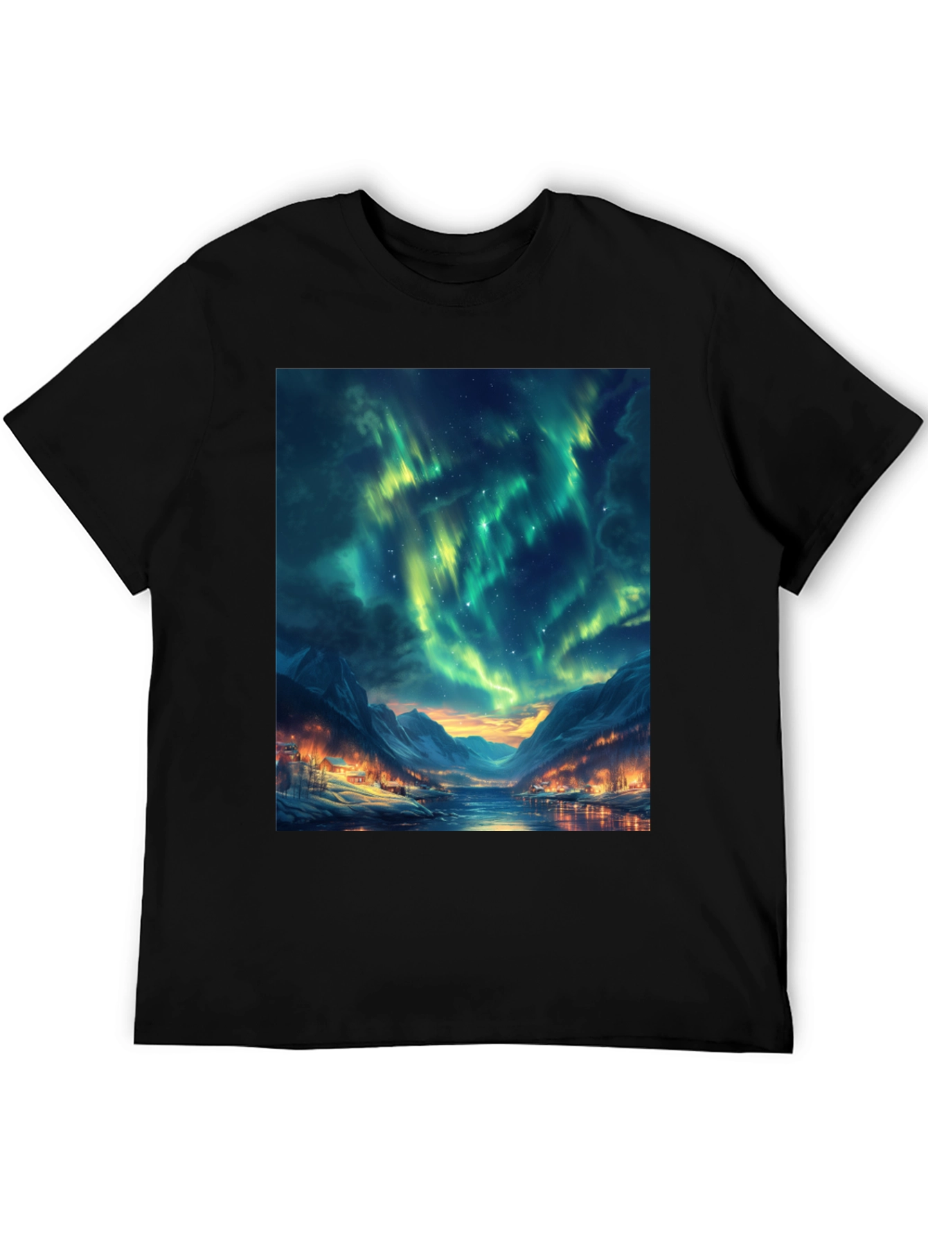 Aurora Borealis Graphic T-Shirt - Northern Lights Tee