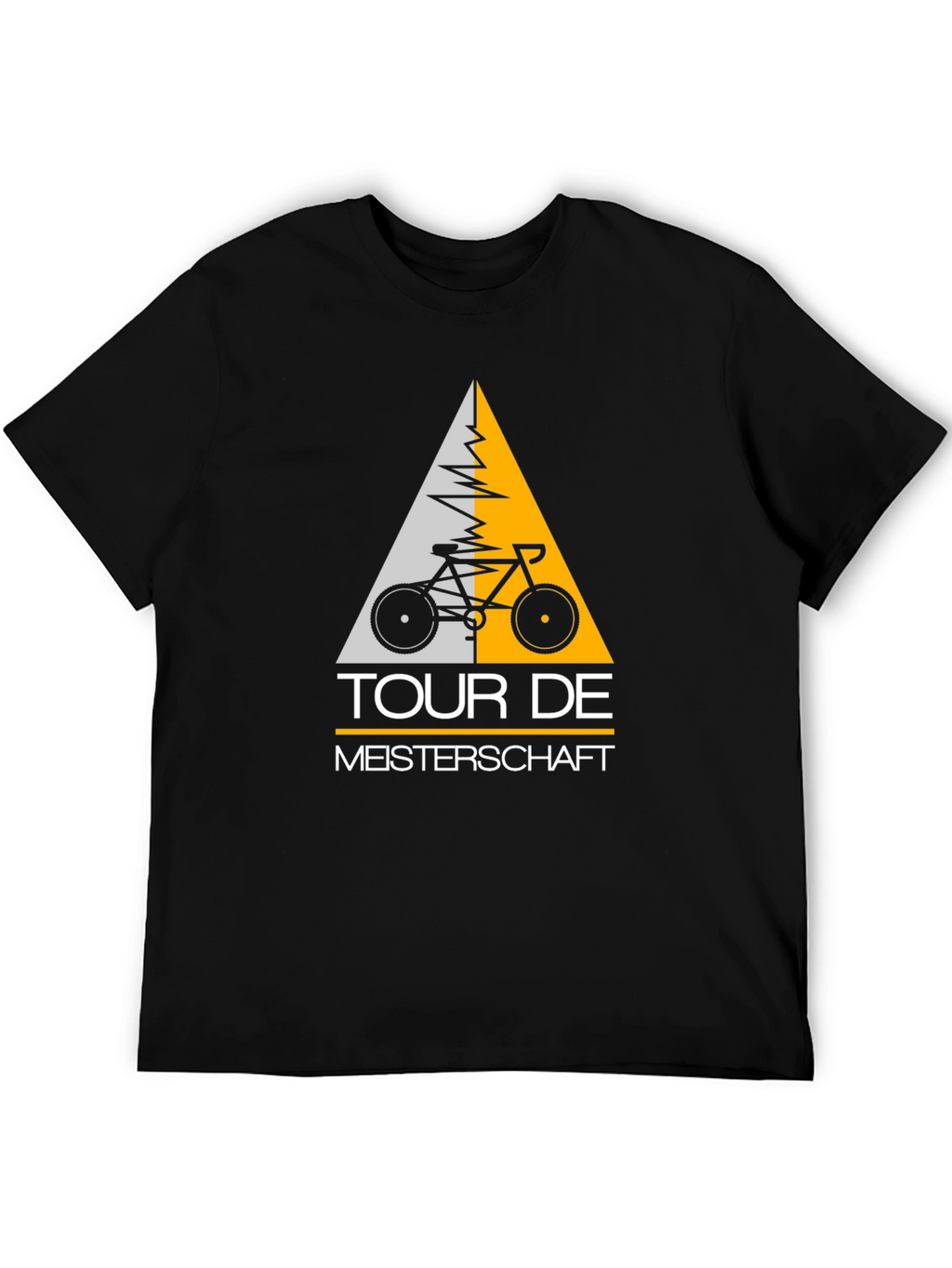 Tour De Meisterschaft Bicycle Graphic Tee - Black