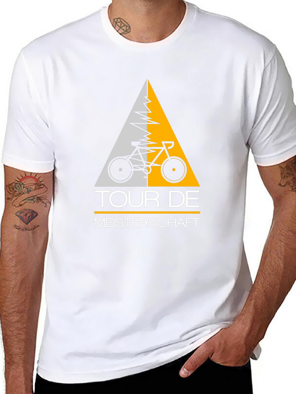 Tour De Meisterschaft Bicycle Graphic Tee - Black