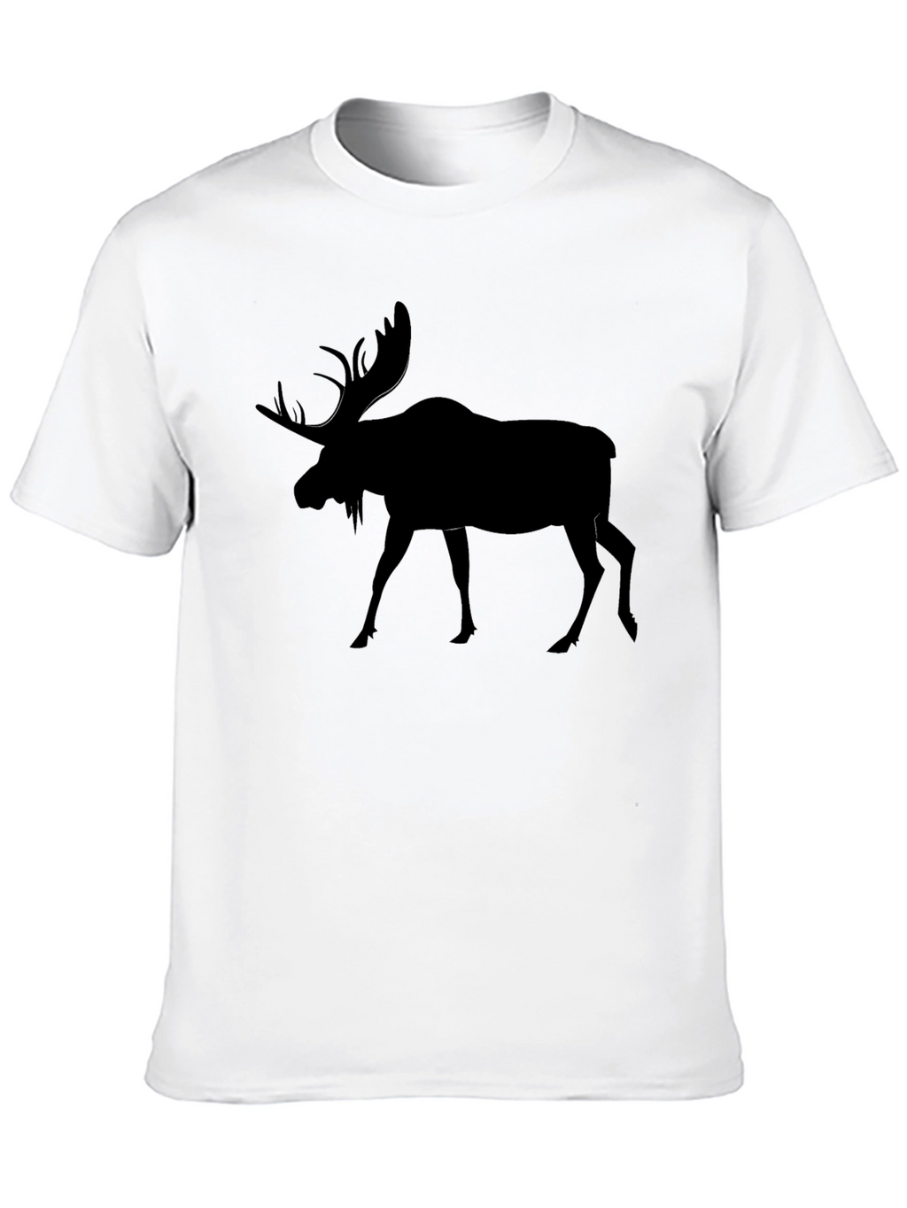Moose Silhouette Black T-Shirt