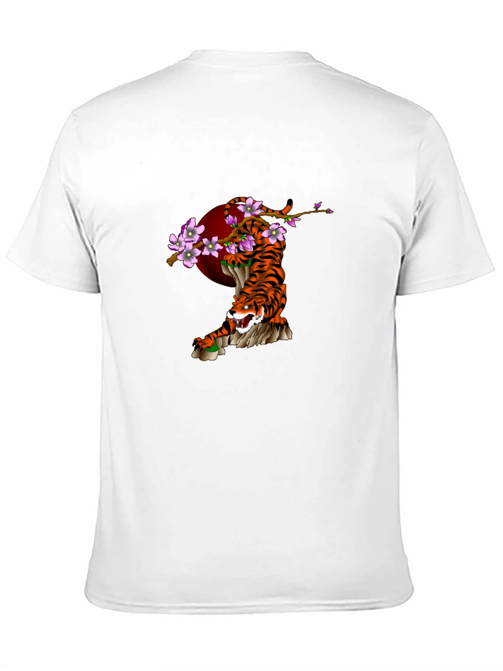 Tiger & Cherry Blossom Graphic T-Shirt