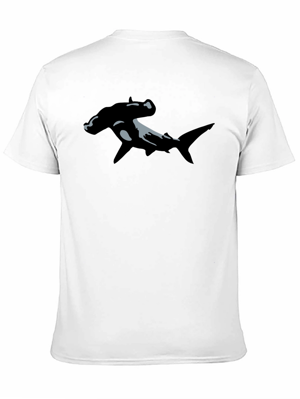 Hammerhead Shark Graphic T-Shirt - Black