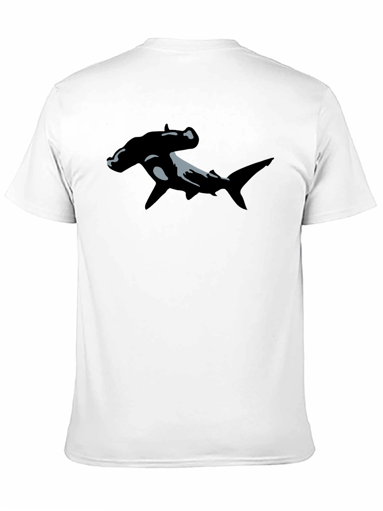 Hammerhead Shark Graphic T-Shirt - Black