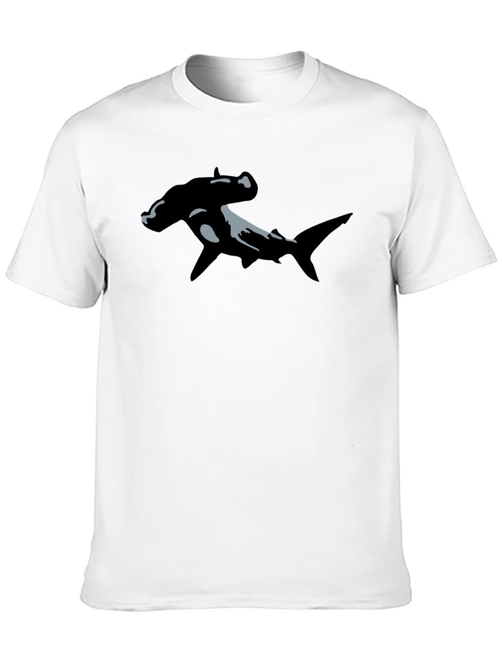 Hammerhead Shark Graphic T-Shirt - Black