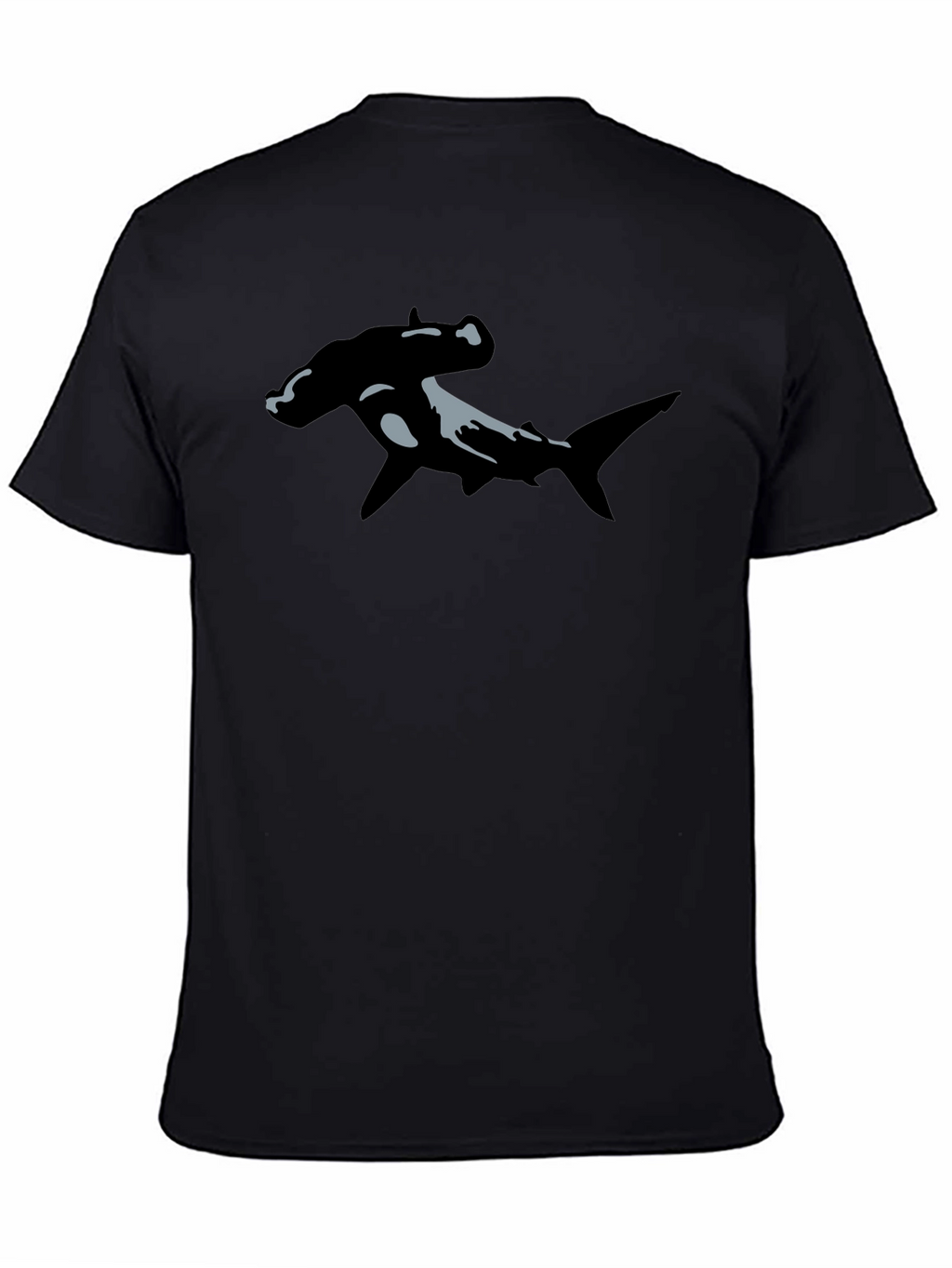 Hammerhead Shark Graphic T-Shirt - Black