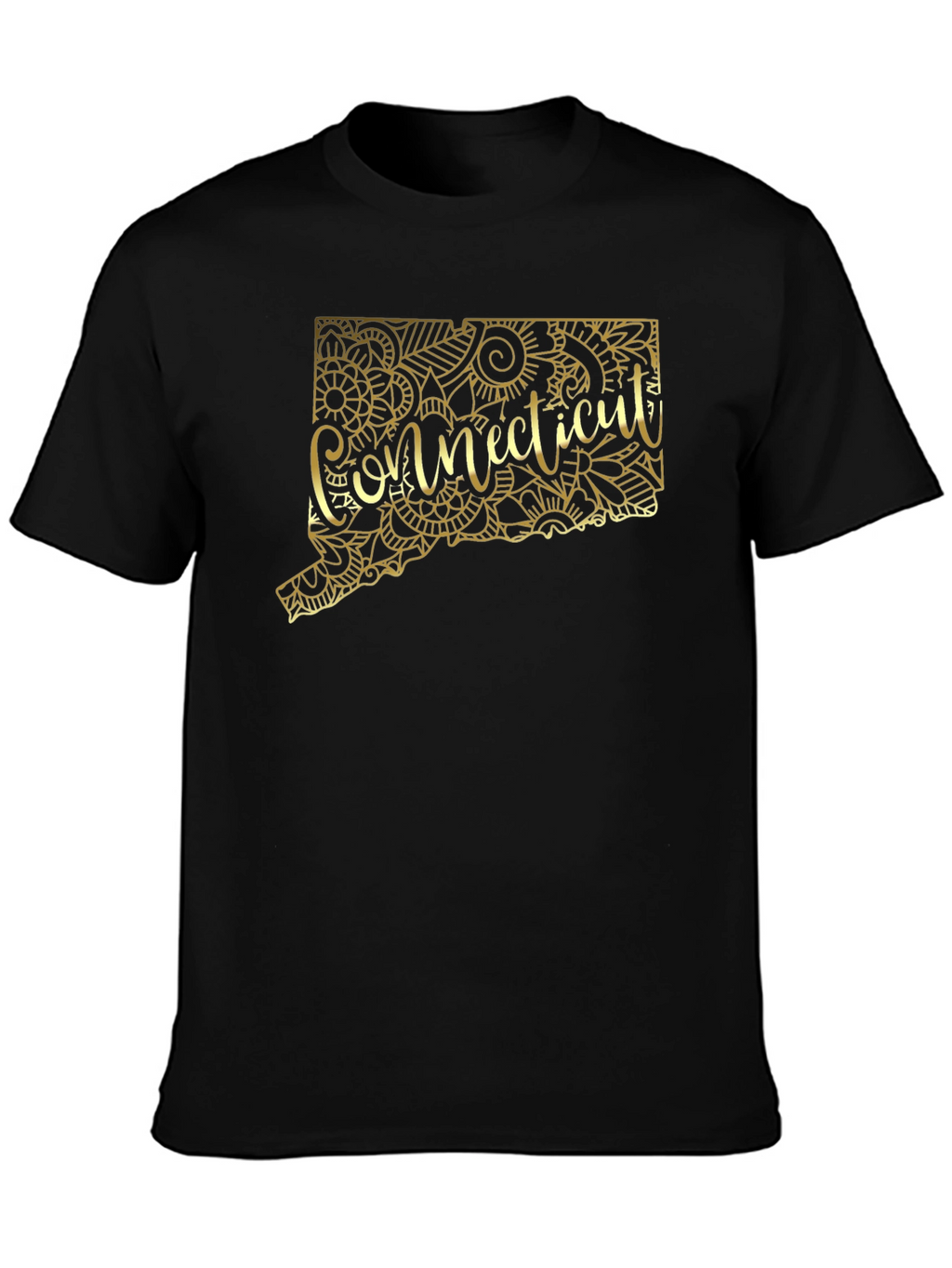 Connecticut State Floral Map Tee