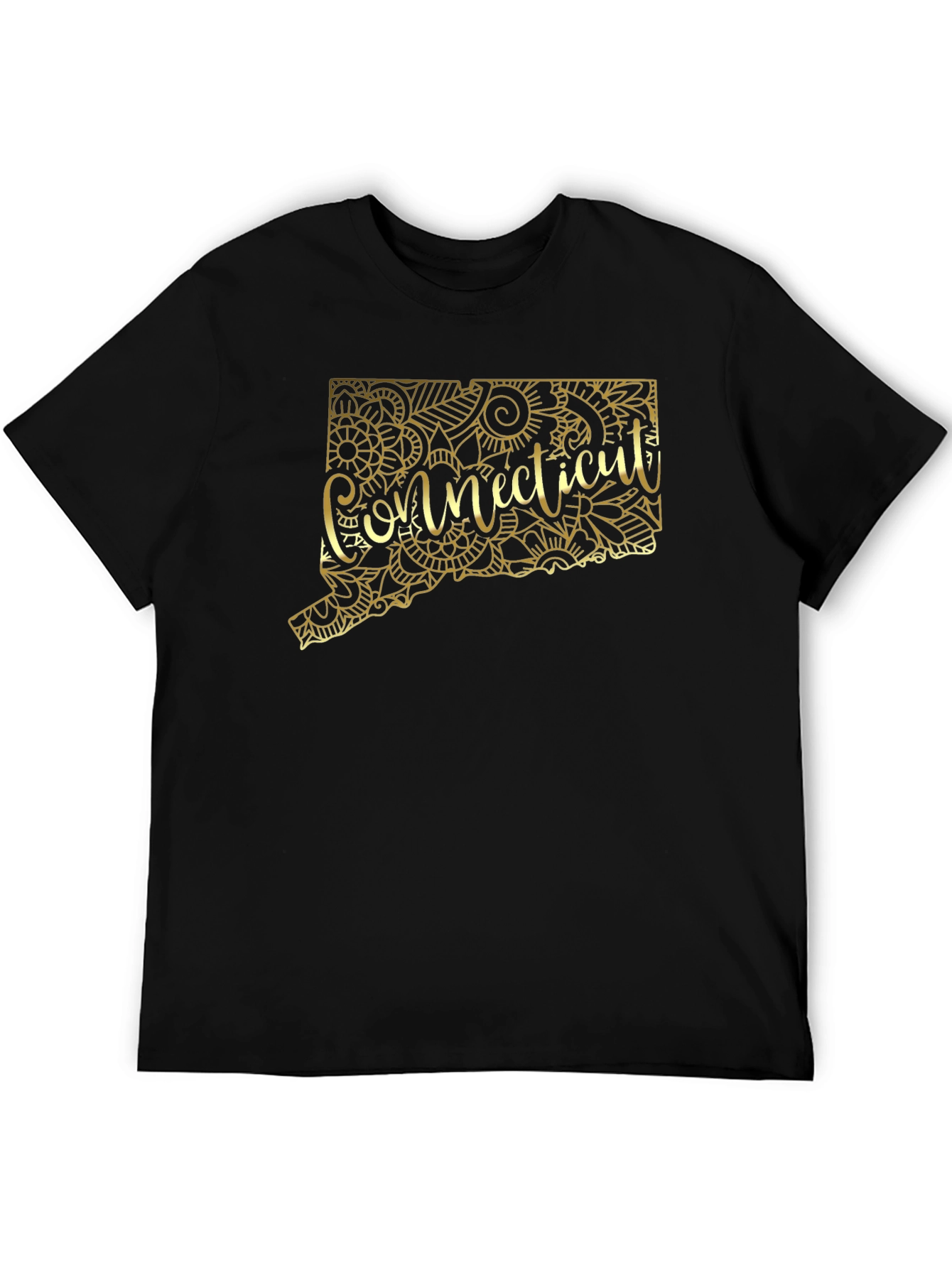 Connecticut State Floral Map Tee
