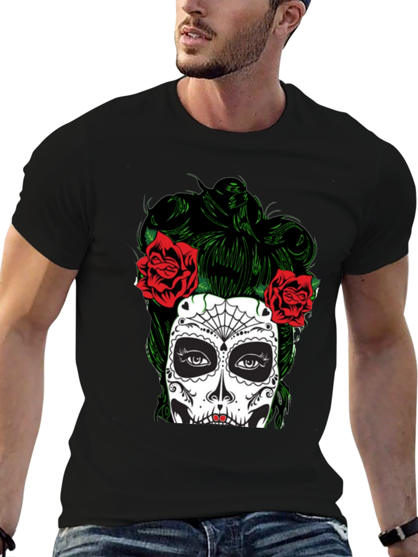 Sugar Skull T-Shirt - Day of the Dead Tee