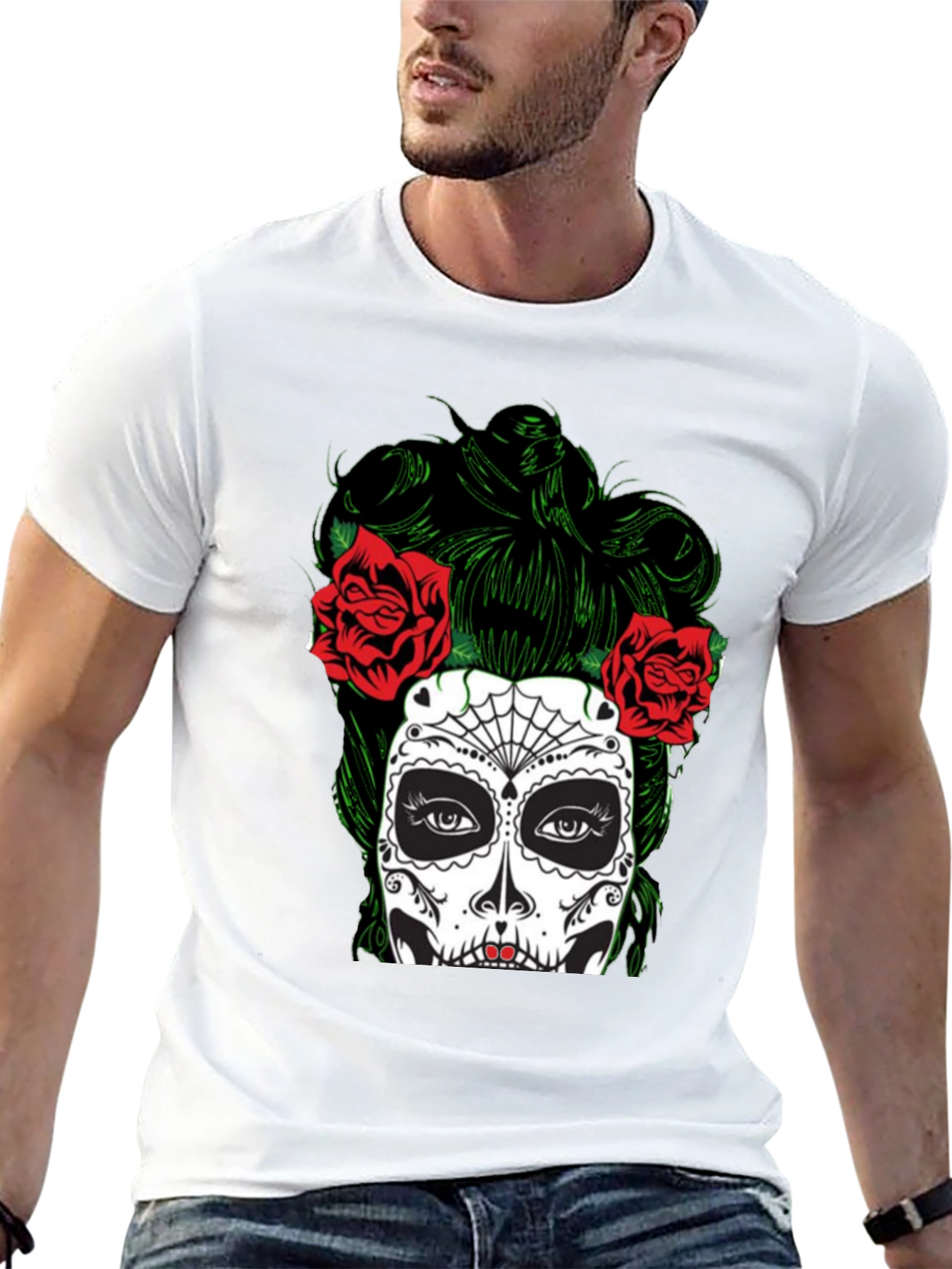 Sugar Skull T-Shirt - Day of the Dead Tee