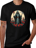 Grim Reaper Rose T-Shirt - Dark Aesthetic