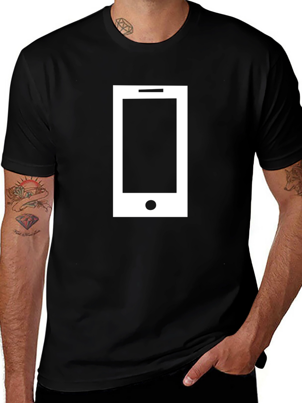 Smartphone Graphic Tee - Tech Style T-Shirt