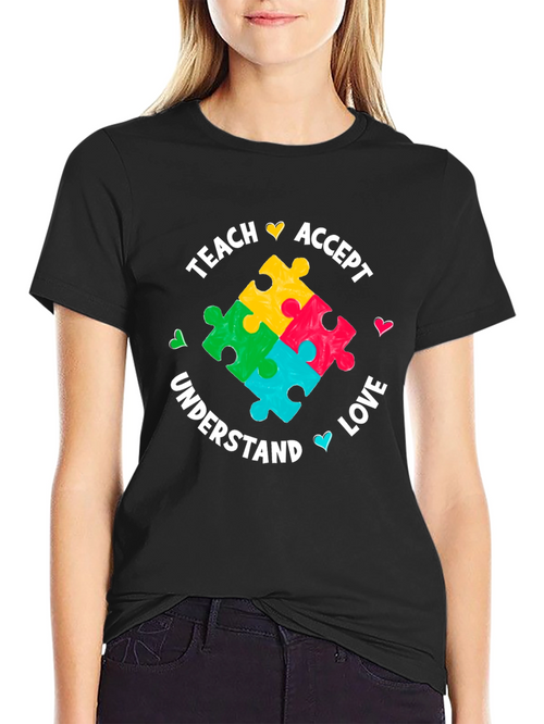 Autism Awareness Tee: Teach Accept Love