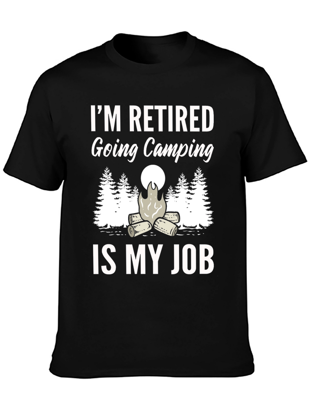 Retired Camping Graphic Tee