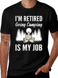 Retired Camping Graphic Tee