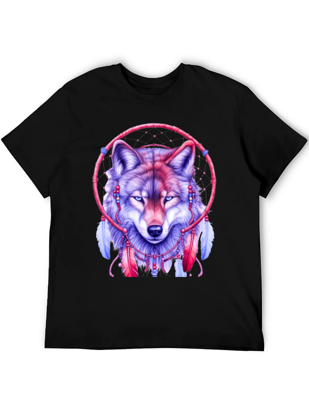 Wolf Dreamcatcher Graphic T-Shirt