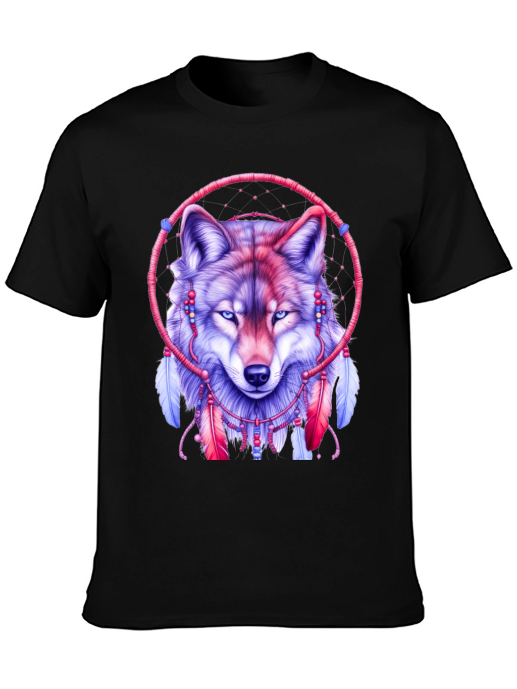 Wolf Dreamcatcher Graphic T-Shirt