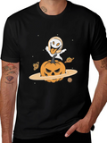Halloween Pumpkin Planet Graphic Tee