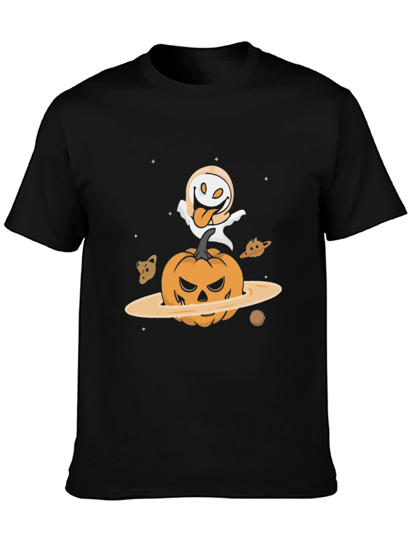 Halloween Pumpkin Planet Graphic Tee
