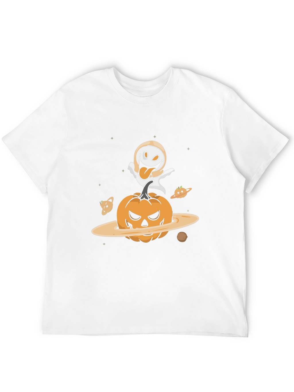 Halloween Pumpkin Planet Graphic Tee