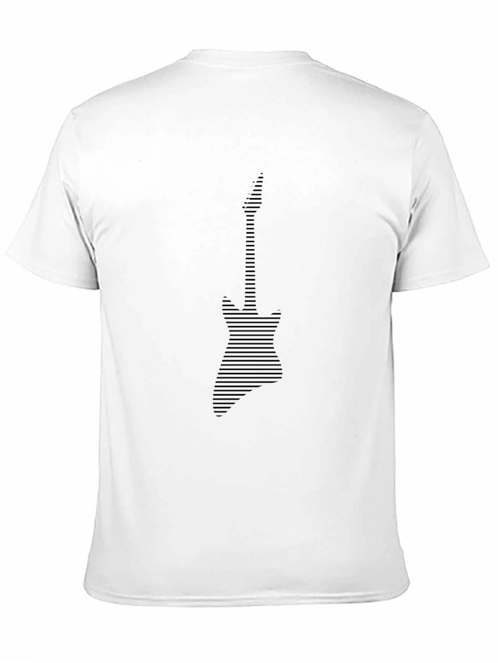 Abstract Guitar Graphic Tee - Modern Musician T-Shirt