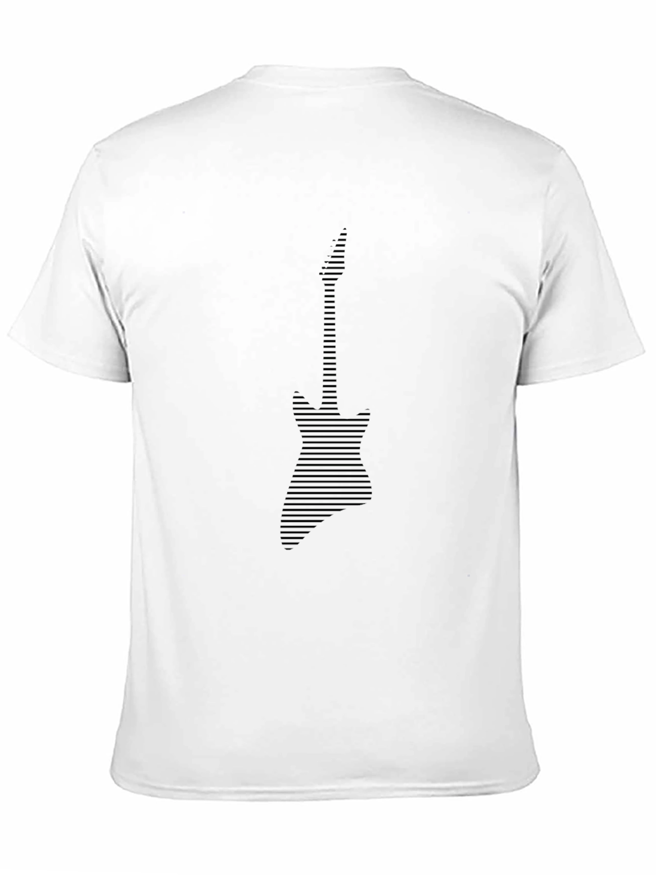 Abstract Guitar Graphic Tee - Modern Musician T-Shirt