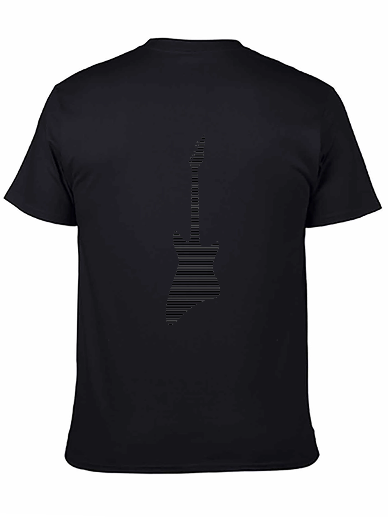 Abstract Guitar Graphic Tee - Modern Musician T-Shirt