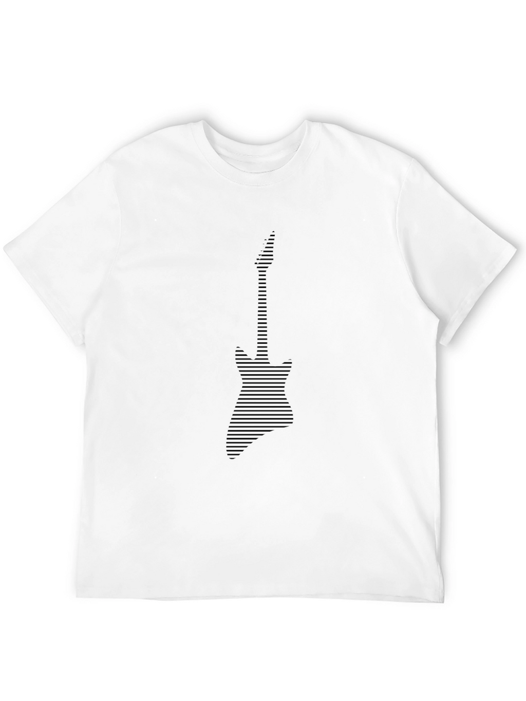 Abstract Guitar Graphic Tee - Modern Musician T-Shirt