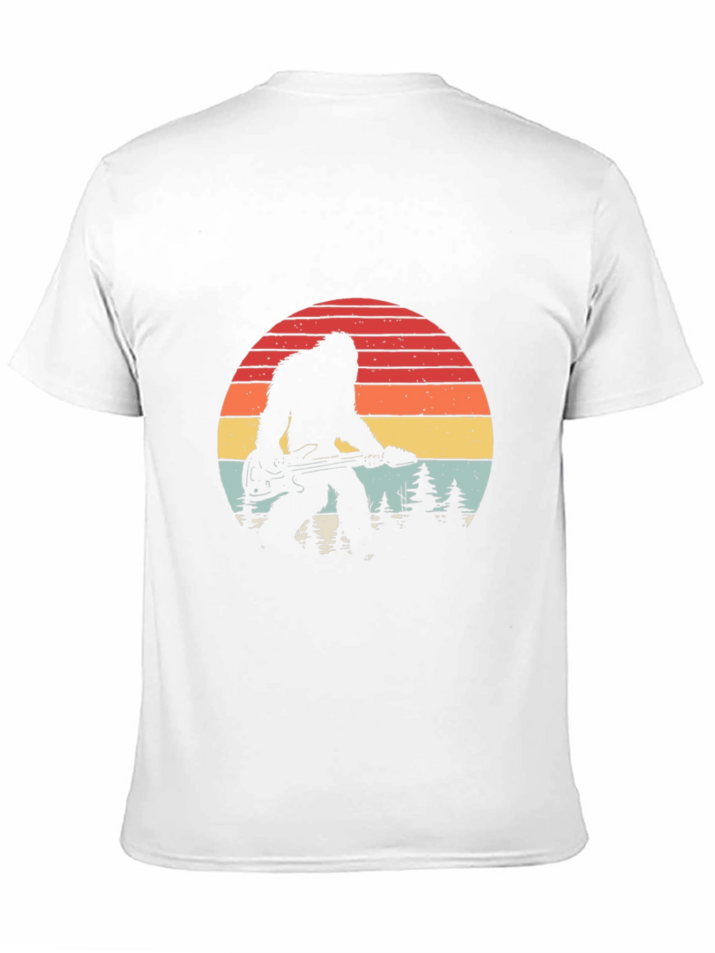 Bigfoot Guitarist Retro Graphic Tee