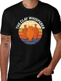 The Clay Whisperer T-Shirt Pottery Retro Graphic Tee