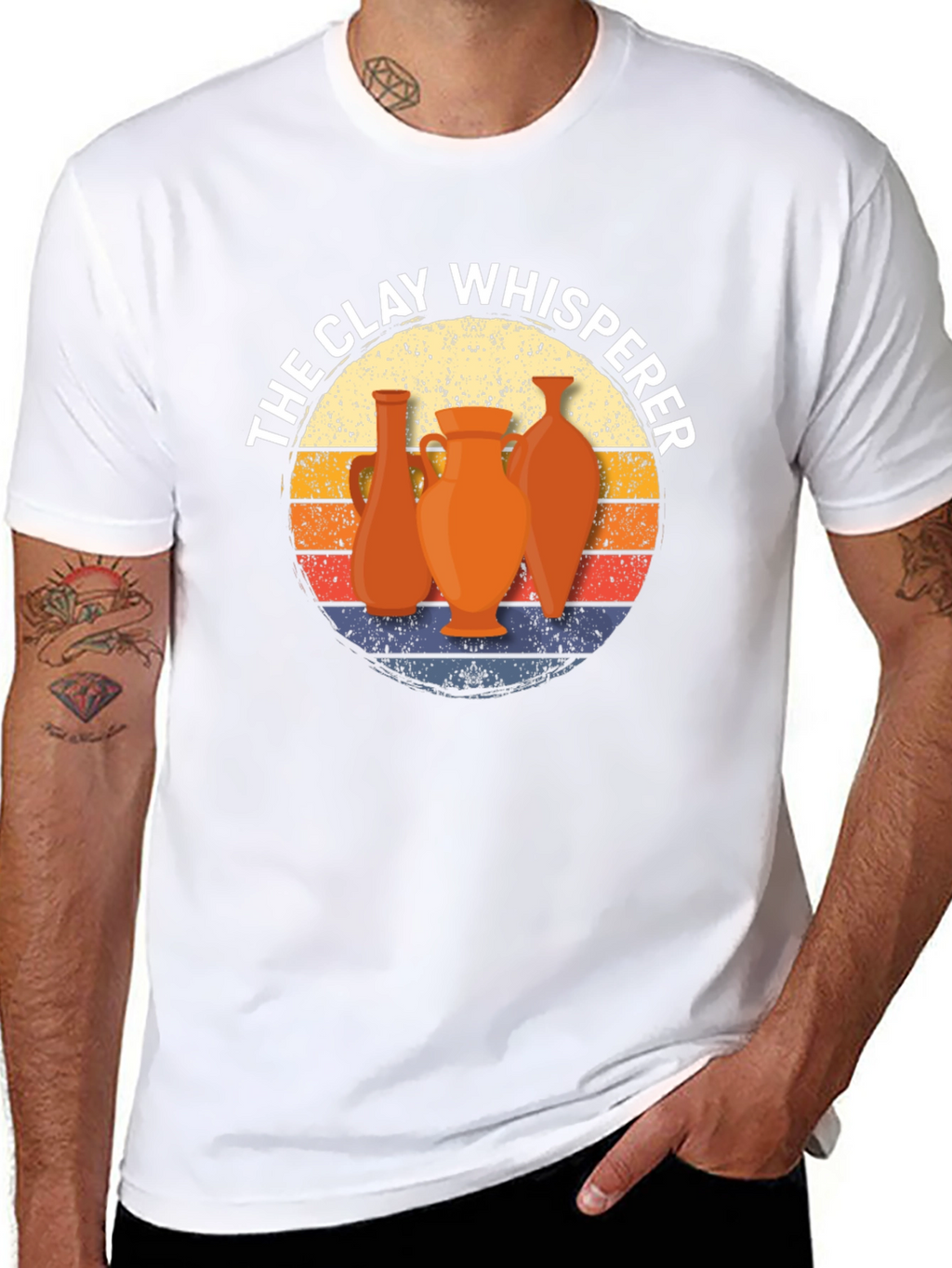 The Clay Whisperer T-Shirt Pottery Retro Graphic Tee