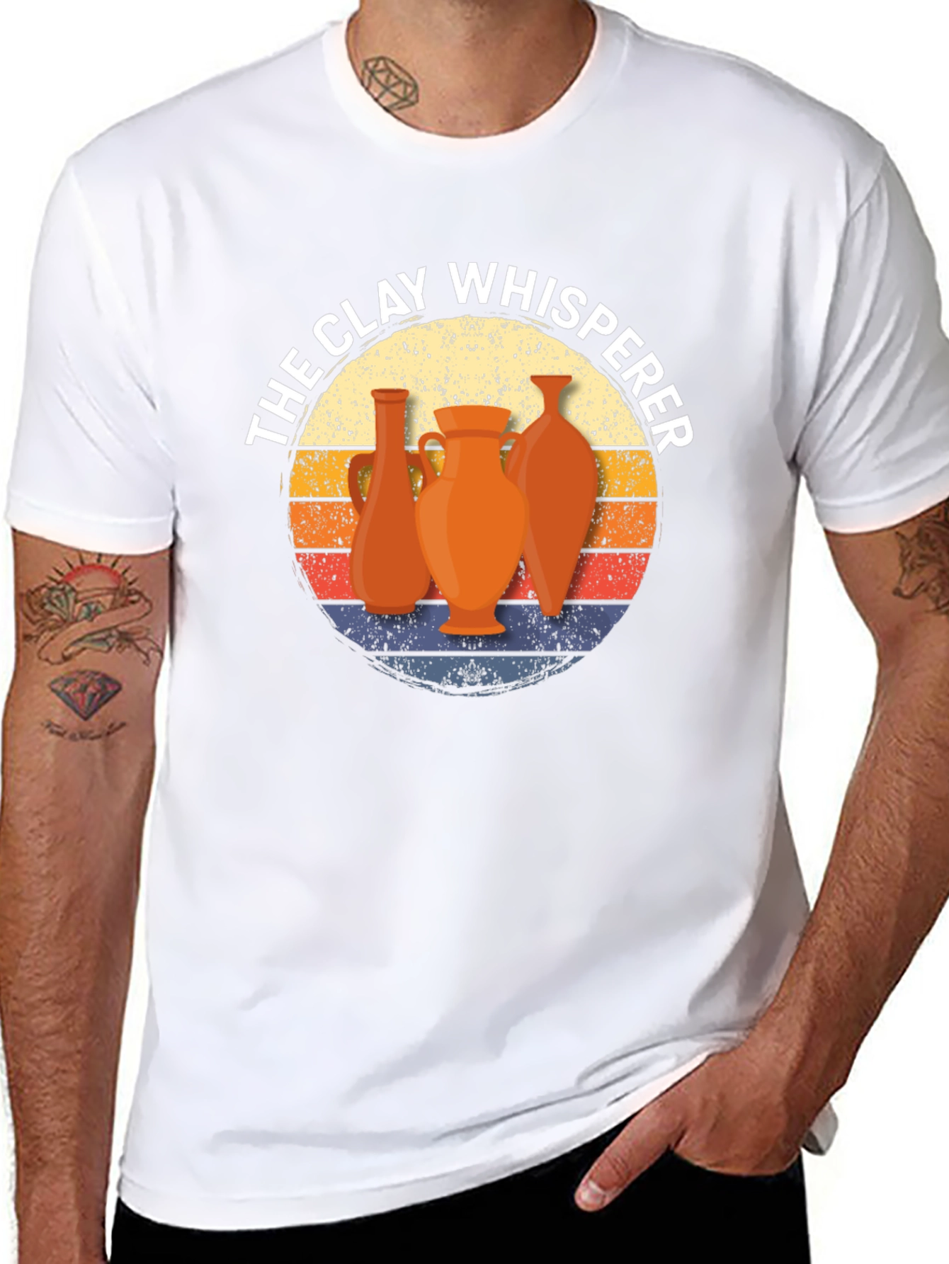 The Clay Whisperer T-Shirt Pottery Retro Graphic Tee