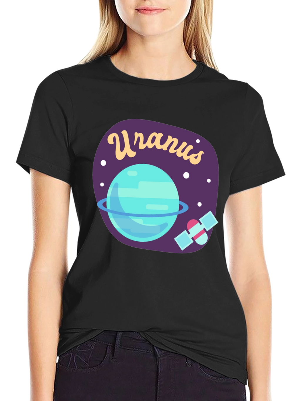 Uranus Planet Graphic T-Shirt - Space Design Tee