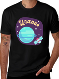 Uranus Planet Graphic T-Shirt - Space Design Tee